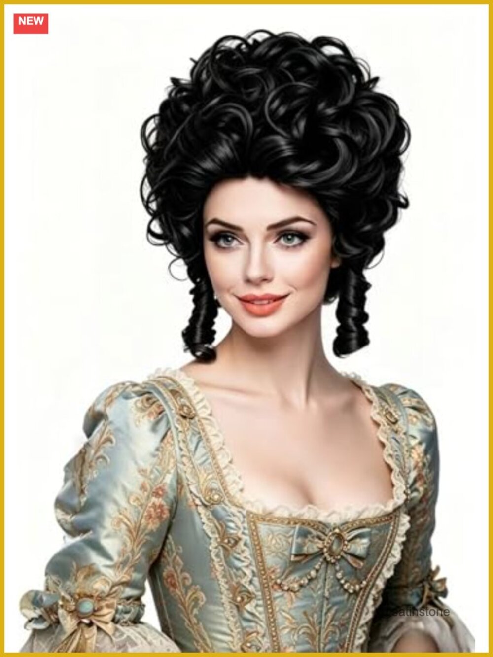 Short Wavy Curly Wig Big Bouffant Beehive Heat Resistant Costume Party